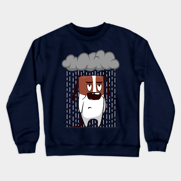 Rainy Day Crewneck Sweatshirt by LuckyTheDog